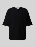 T-shirt met structuurmotief