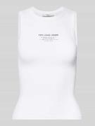 Tanktop met labelprint, model 'VIV'