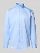 Regular fit zakelijk overhemd met kentkraag