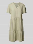 Comfort fit vrijetijdsjurk van mix van viscose en linnen, model 'TIRI-...