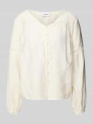 Blouse met broderie anglaise, model 'Lilyana'