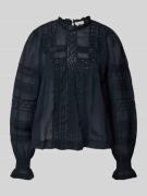 Blouse met knoopsluiting aan de achterkant, model 'Ebba'