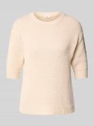 Relaxed fit gebreide pullover van katoenmix
