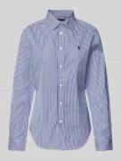 Regular fit overhemdblouse met logostitching