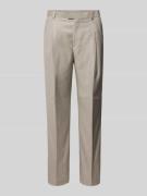 Regular fit pantalon met bandplooien