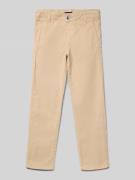 Regular fit chino met ceintuurlussen