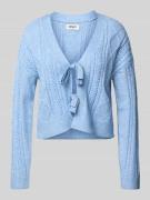 Regular fit gebreid jack van viscosemix, model 'FIA'