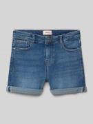 Slim fit korte jeans van katoenmix, model 'PHINE'