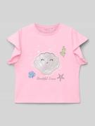 T-shirt met statementprint, model 'SEA'