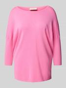 Gebreid shirt van viscosemix met ronde hals, model 'JONE'
