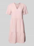 Comfort fit vrijetijdsjurk van mix van viscose en linnen, model 'TIRI-...