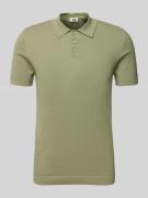 Slim fit poloshirt met structuurmotief, model 'TRITON'
