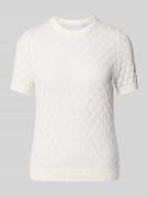 Gebreide pullover met design met korte mouwen