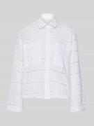 Regular fit blouse met broderie anglaise