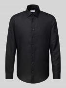 Slim fit zakelijk overhemd met knoopsluiting