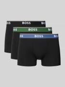 Boxershort met elastische band met logo in een set van 3 stuks