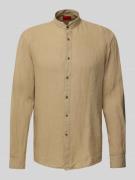 Slim fit zakelijk overhemd met maokraag, model 'Elvory'