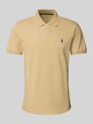 Tailored fit poloshirt met logostitching