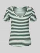 Regular fit T-shirt van slubjersey