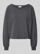 Shirt met lange mouwen en ribboorden
