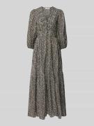 Maxi-jurk met knoopsluiting, model 'DREA'
