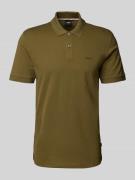 Slim fit poloshirt met labelstitching, model 'PALLAS'