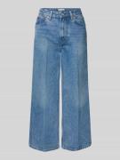 High waist jeans van katoenmix