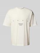 T-shirt met ronde hals, model 'Duwrite'