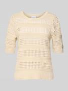 Gebreide pullover met 1/2-mouwen, model 'ELINJA'