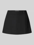 Korte regular fit rok met elastische band, model 'CARO'