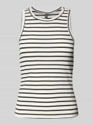 Regular fit tanktop in riblook, model 'RUKA'