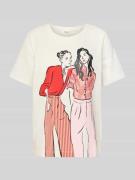 Regular fit T-shirt van puur katoen