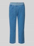 Slim fit joggingbroek met verkort model, model 'Sue'