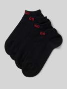 Sneakersokken met logostitching in een set van 4 paar