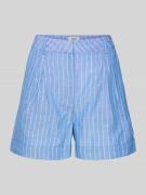 Korte relaxed fit broek met bandplooien
