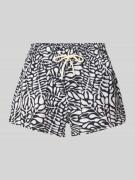 Korte regular fit broek met tunnelkoord, model 'JOOGI'