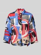 Regular fit overhemdblouse met 3/4-mouwen