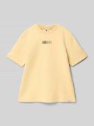 T-shirt met labelprint