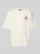 T-shirt met labelprint