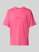 T-shirt met labelstitching