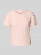 T-shirt met broderie anglaise