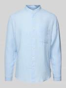 Regular fit vrijetijdsoverhemd van puur linnen