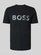 T-shirt met logoprint en ronde hals