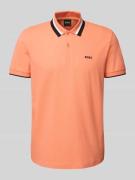 Regular fit poloshirt met labelprint, model 'Paddy'