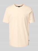 T-shirt met labelprint, model 'Thompson'