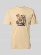 T-shirt met labelprint, model 'JOHNSON'