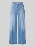 Wide leg jeans in verkorte pasvorm, model 'MIRU'