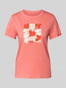 Regular fit T-shirt van puur katoen