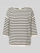 Gebreide pullover met 3/4-mouwen