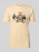 T-shirt met labelprint